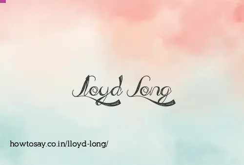 Lloyd Long