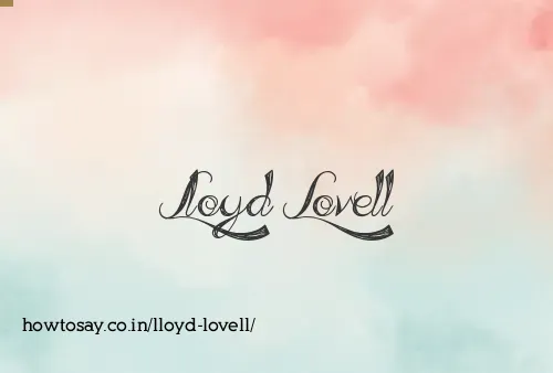 Lloyd Lovell