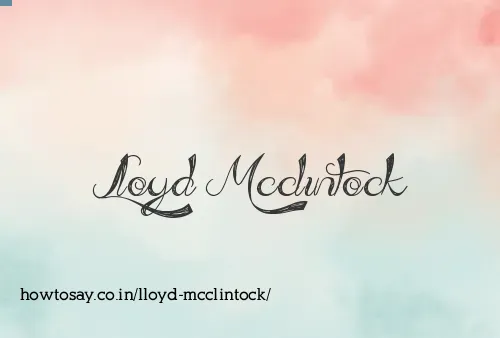 Lloyd Mcclintock