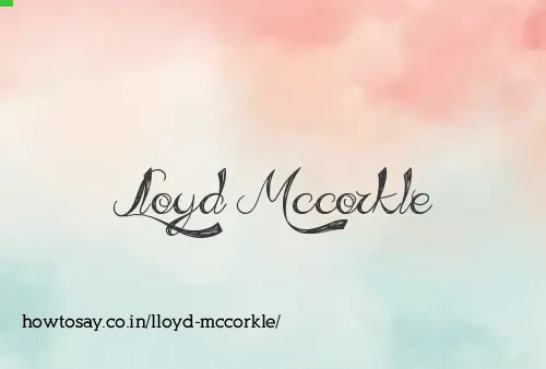 Lloyd Mccorkle