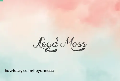 Lloyd Moss