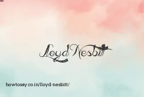 Lloyd Nesbitt