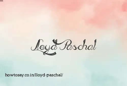 Lloyd Paschal