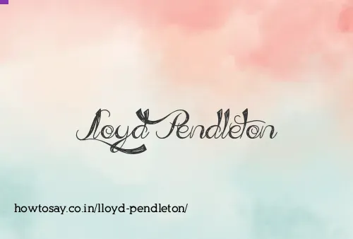 Lloyd Pendleton