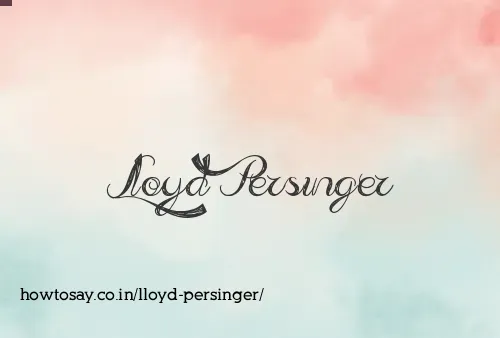 Lloyd Persinger