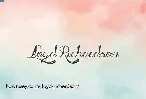 Lloyd Richardson