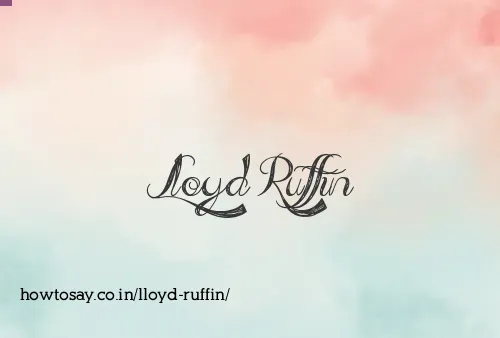 Lloyd Ruffin
