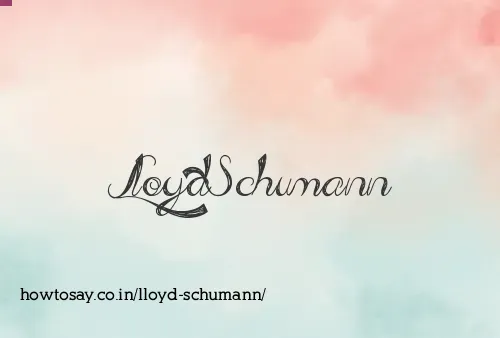 Lloyd Schumann
