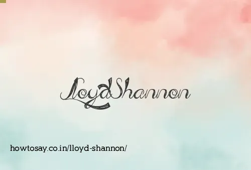 Lloyd Shannon