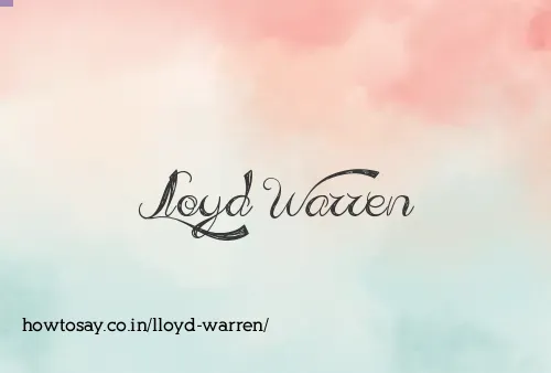 Lloyd Warren