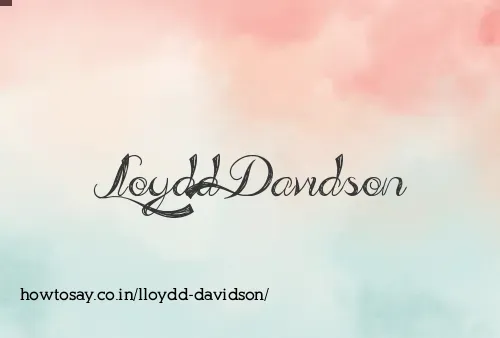 Lloydd Davidson
