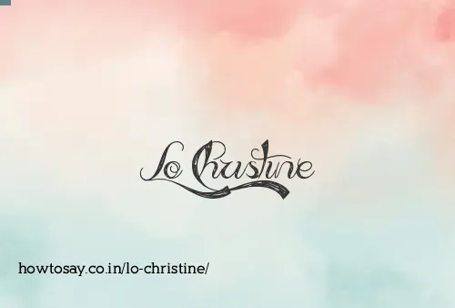 Lo Christine