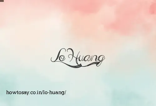 Lo Huang