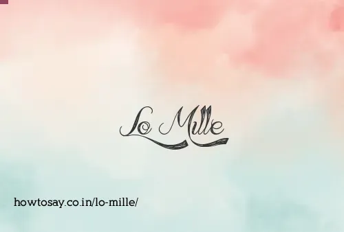 Lo Mille