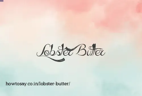 Lobster Butter