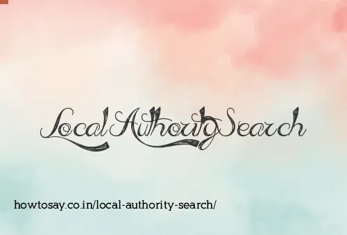Local Authority Search