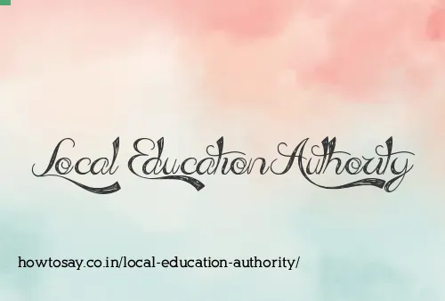 Local Education Authority