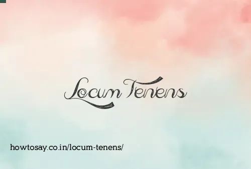 Locum Tenens