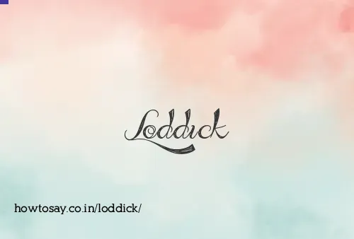 Loddick