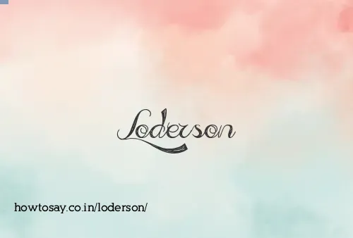 Loderson