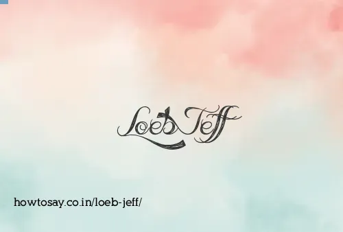 Loeb Jeff