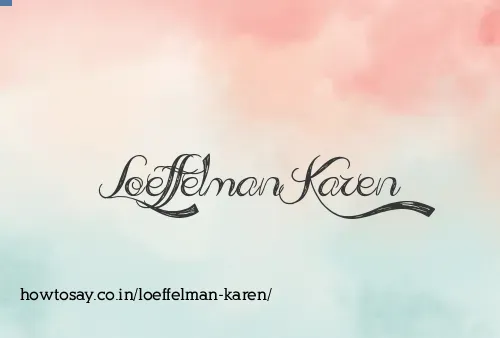 Loeffelman Karen