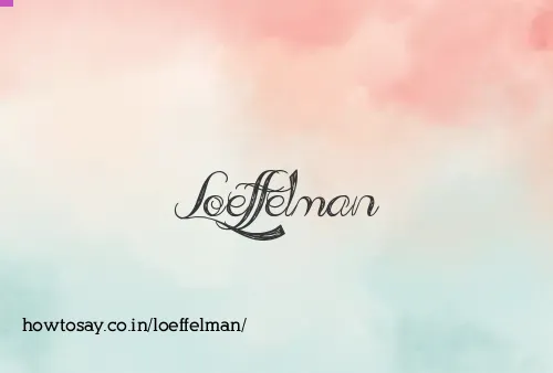 Loeffelman
