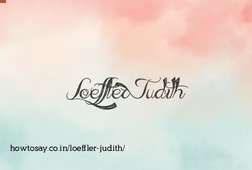 Loeffler Judith