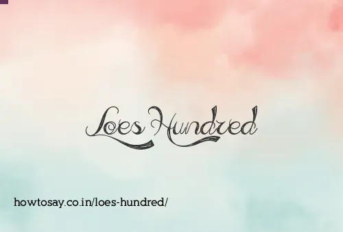 Loes Hundred