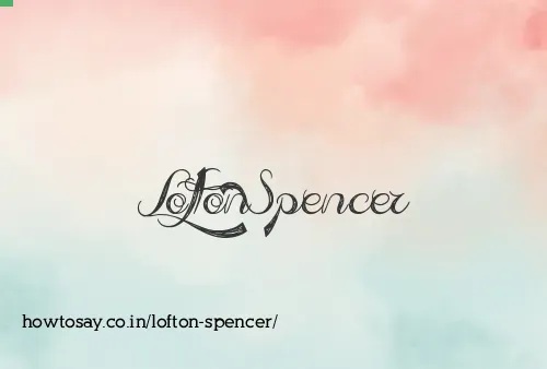 Lofton Spencer