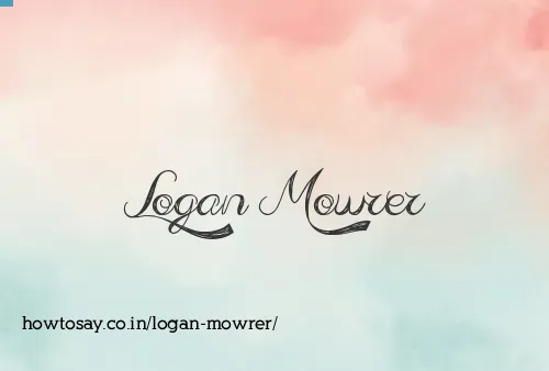 Logan Mowrer