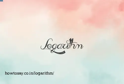 Logarithm