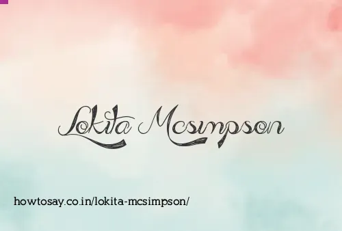 Lokita Mcsimpson