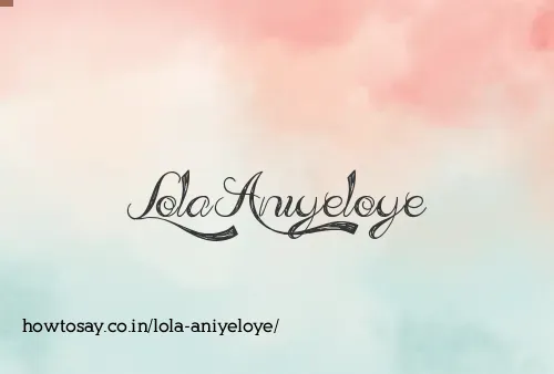 Lola Aniyeloye