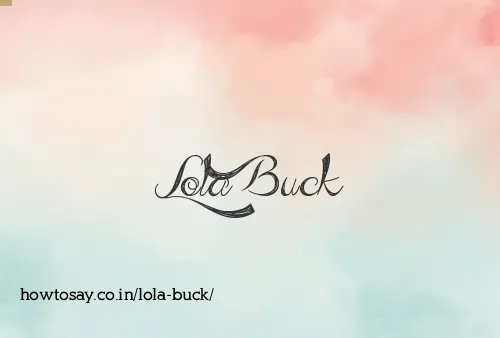 Lola Buck