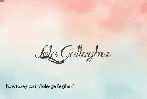 Lola Gallagher