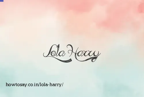 Lola Harry