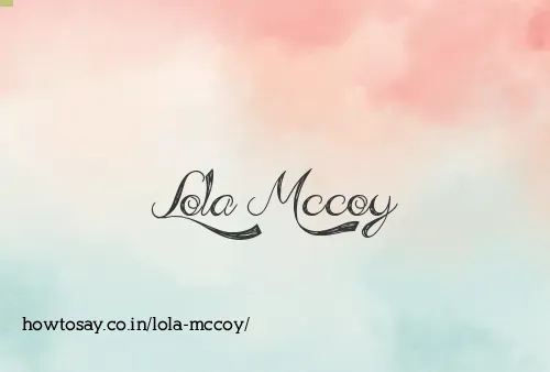 Lola Mccoy