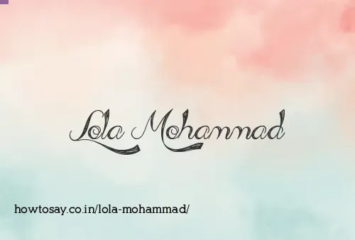 Lola Mohammad