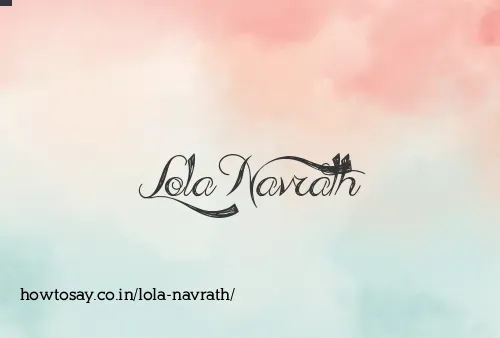 Lola Navrath
