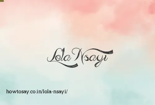 Lola Nsayi