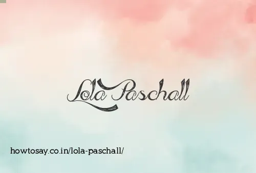 Lola Paschall