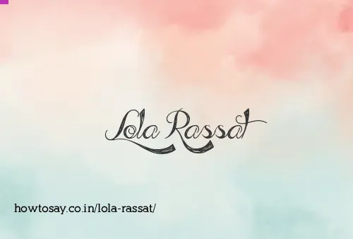 Lola Rassat