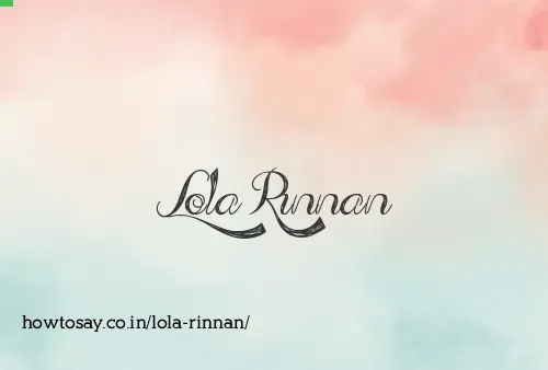 Lola Rinnan