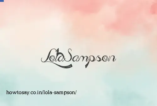 Lola Sampson
