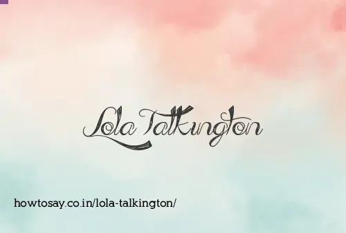 Lola Talkington