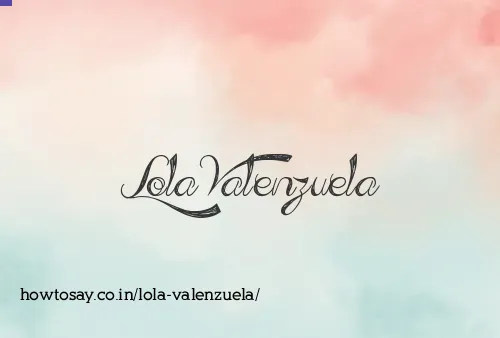 Lola Valenzuela