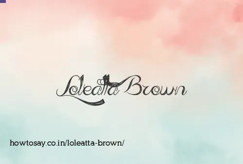Loleatta Brown