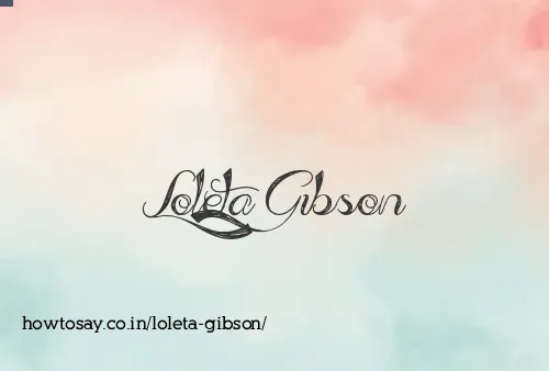 Loleta Gibson