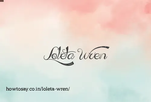 Loleta Wren